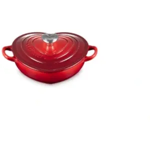 Amour Poêle basse en fonte en forme de cour 20 cm Cerise pas cher
