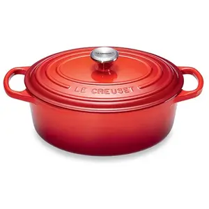 Comparateur de prix : Cocotte ovale Signature 27cm Cerise - Le Creuset