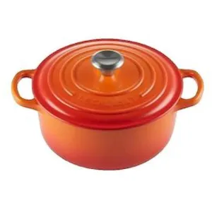 Comparateur de prix : Le Creuset Cocotte Signature Ronde En Fonte Émaillée, 28cm, Volcanique