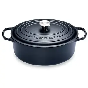Comparateur de prix : Cocotte en fonte ovale Noire - Le Creuset 31cm