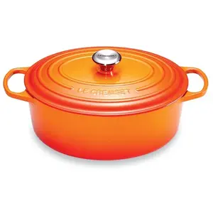 Comparateur de prix : Le Creuset Cocotte Signature Ovale En Fonte Émaillée, 31cm, Volcanique