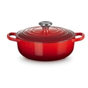Le Creuset Poêle à Risotto en fonte 24 cm Cerise pas cher