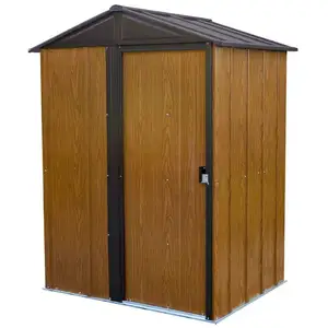 Spacemaker - Abri de jardin métallique Woodlake 54 Marron pas cher