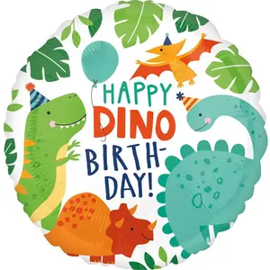 Comparateur de prix : Amscan BALLON ALU ROND ANNIVERSAIRE DINOSAURE 43CM