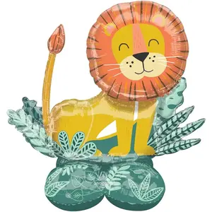 Comparateur de prix : ballon aluminium lion safari nature sauvage 114x109cm - amscan 4294011