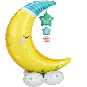 Comparateur de prix : Amscan Ballon en aluminium : lune et étoiles : 127 cm