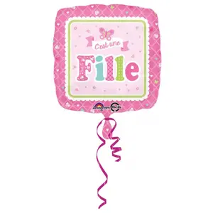 RueDeLaFete Ballon Mylar - C'est une Fille pas cher
