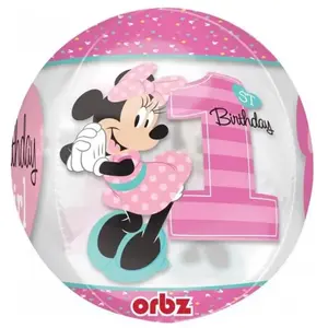 Comparateur de prix : RueDeLaFete Ballon Orbz 40 cm - MINNIE™ - 1ER ANNIVERSAIRE