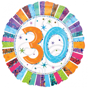 Comparateur de prix : Amscan ballon en aluminium 30 ans multicolore 15 cm