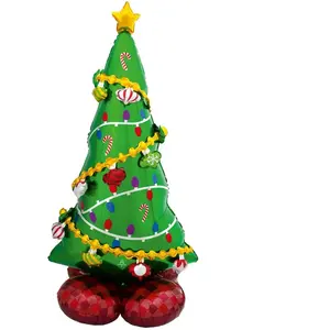 Comparateur de prix : Amscan Ballon géant AirLoonz sapin de Noël 149 x 78 cm - Vert