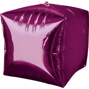 Comparateur de prix : RueDeLaFete Ballon Cube Rose Mylar
