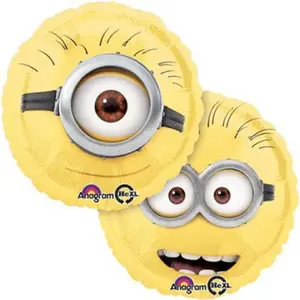 Aptafetes Ballon Mylar - Minions - Anniversaire - Multicolore - Hélium - Enfant