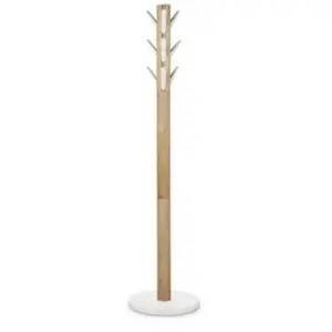 Comparateur de prix : Umbra - Porte-manteaux Flapper naturel 9 crochets blancs 165 cm Naturel