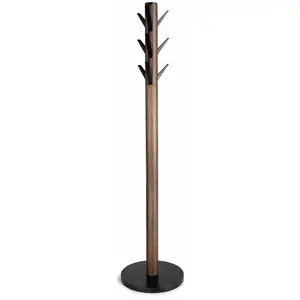 Umbra Porte manteaux sur pied 9 crochets repliables Flapper noir et noyer.Vendu paramazon