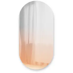 Miroir oval avec effet brumeux rosé 45 x 91 cm Misto - Umbra pas cher