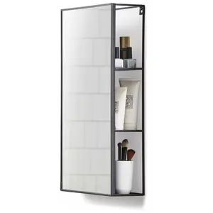 Miroir et étagère de rangement en métal 30 x 61cm UMBRA NoirVendu paramazon