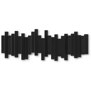 Comparateur de prix : Umbra Sticks Portemanteau mural 5 crochets rabattables, Noir