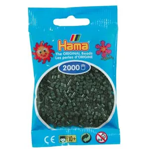 JBM 2 000 perles mini (petites perles Ø2,5 mm) vert foncé - HamaVendu parfnac