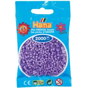 JBM 2 000 perles mini (petites perles Ø2,5 mm) violet pastel - HamaVendu parfnac