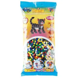 Sachet de 6000 perles hama midi : 6 couleurs hama