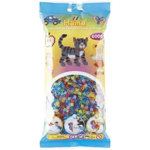 Sachet de 1000 perles Hama Midi : 6 couleurs pailletées Hama pas cher