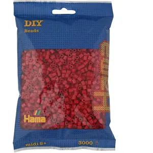 Lot de 3000 perles Hama - Rouge Noël pas cher