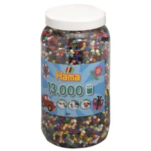JBM Hama Pot 13 000 perles standard (Ø5 mm)- 22 couleurs pas cher