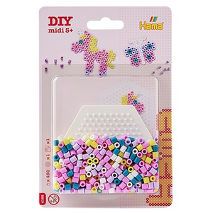 Hama Kit Blister Licornes : 450 Perles Colorées pour Créations Artisanales pas cher