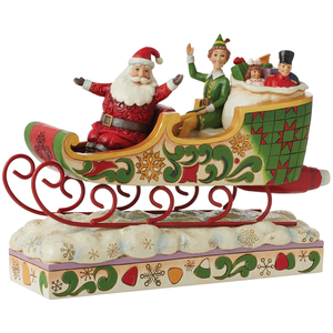 Enesco Figurine Elfe Jim Shore avec traîneau du Père NoëlVendu paramazon