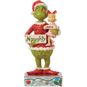 Enesco Grinch & Cindy Holding Naughty Nice Sign Figurine (19cm)Vendu paramazon