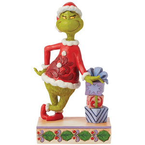 Enesco Grinch Leaning on Gifts Figurine (20.5cm)Vendu paramazon