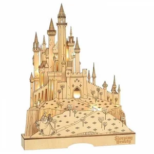 Department 56 Château illuminé de la Belle au bois dormant de Disney.Decoration noel pas cher