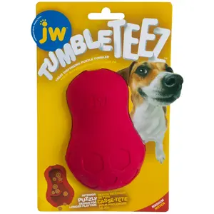 Comparateur de prix : Jouet JW Tumble Teez pour chien - taille M, rouge