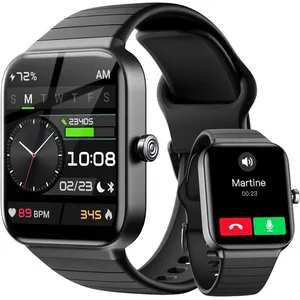 Smartwatch Idw15, Bluetooth, Ip68, Dla Android/Ios, Czarny