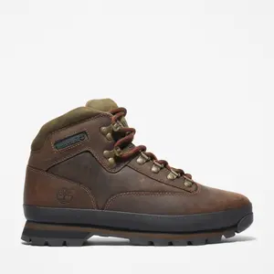 Timberland Euro Hiker Mid Lace Bottes En Cuir Marron Pour Hommes EU 42