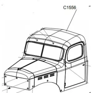 RocHobby carrosserie de voiture non peinte 1:10 Atlas