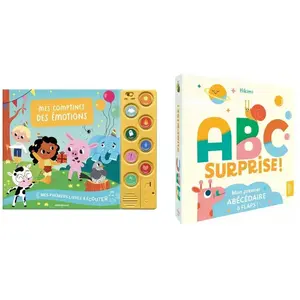 Editions Auzou Lot de 2 livres : ABC surprise et mes comptines des émotionsVendu paravenue-des-jeux