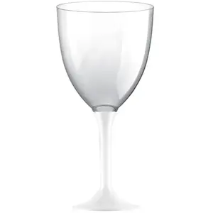 Comparateur de prix : 20 Grands verres à Eau, pied Blanc