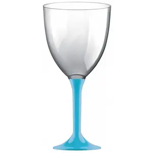 Comparateur de prix : 20 Grands verres à Eau, pied turquoise