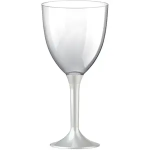 Comparateur de prix : 20 Grands verres à Eau, pied Blanc PERLÉ