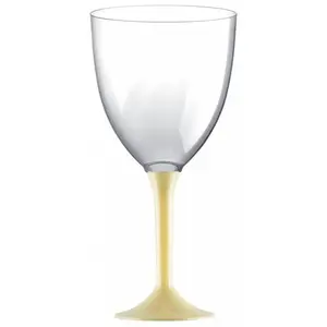 Comparateur de prix : 20 Verres maxi avec pieds - Champagne/Ivoire KIT VERRES 1 - IVOIRE