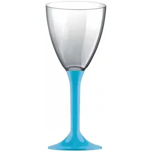 Comparateur de prix : 20 Verres avec pieds - Turquoise KIT VERRES 2 - TURQUOISE