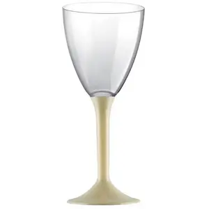 Comparateur de prix : 20 Verres avec pieds - Champagne/Ivoire KIT VERRES 2 - IVOIRE