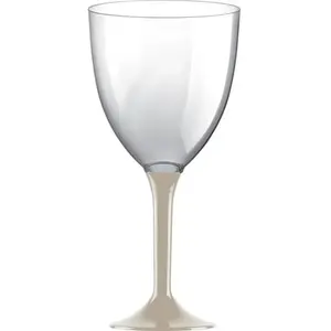 Comparateur de prix : 20 Verres maxi avec pieds - Taupe KIT VERRES 1 - TAUPE