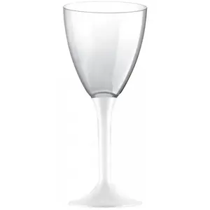 Comparateur de prix : 20 Verres avec pieds - Blanc KIT VERRES 2 - BLANC