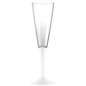 Comparateur de prix : 20 Flûtes maxi avec pieds - Blanc KIT VERRES 3 - BLANC