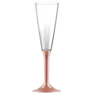 Comparateur de prix : 20 Flûtes maxi avec pieds - Rose Gold KIT VERRES 3 - ROSE GOLD