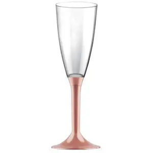 Comparateur de prix : 20 Flûtes avec pieds - Rose Gold KIT VERRES 4 - ROSE GOLD