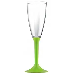 Comparateur de prix : 20 Flûtes avec pieds - Vert KIT VERRES 4 - VERT