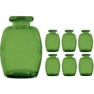 RueDeLaFete LOT de 6 vases Elisa Vert olive 16 cm KIT11969-20 pas cher